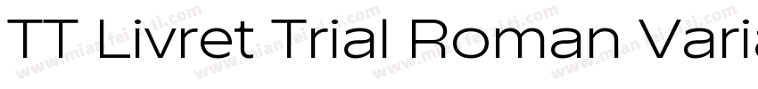 TT Livret Trial Roman Variable字体转换